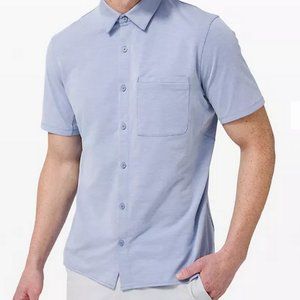 Lululemon Commission Short Sleeve Shirt Blue Medium